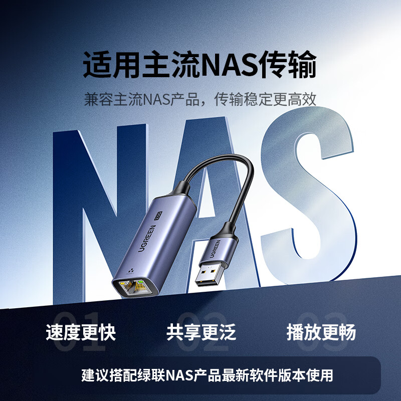 Greenlink USB to 2.5G network port Gigabit wired network card RJ45 network cable adapter network port converter suitable for Apple Huawei notebook desktop tablet NAS docking station