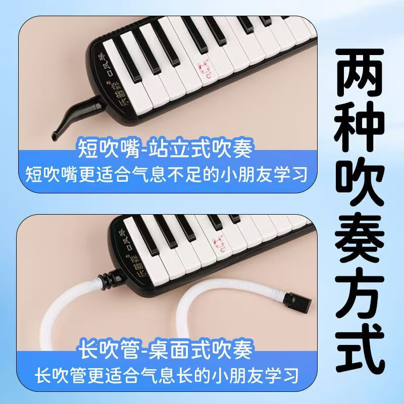 Chimei mouth organ 37-key primary school student teaching children beginners adult professional playing mouth organ wind instrument for junior high school students 37-key black practical gift introductory model for children's beginners
