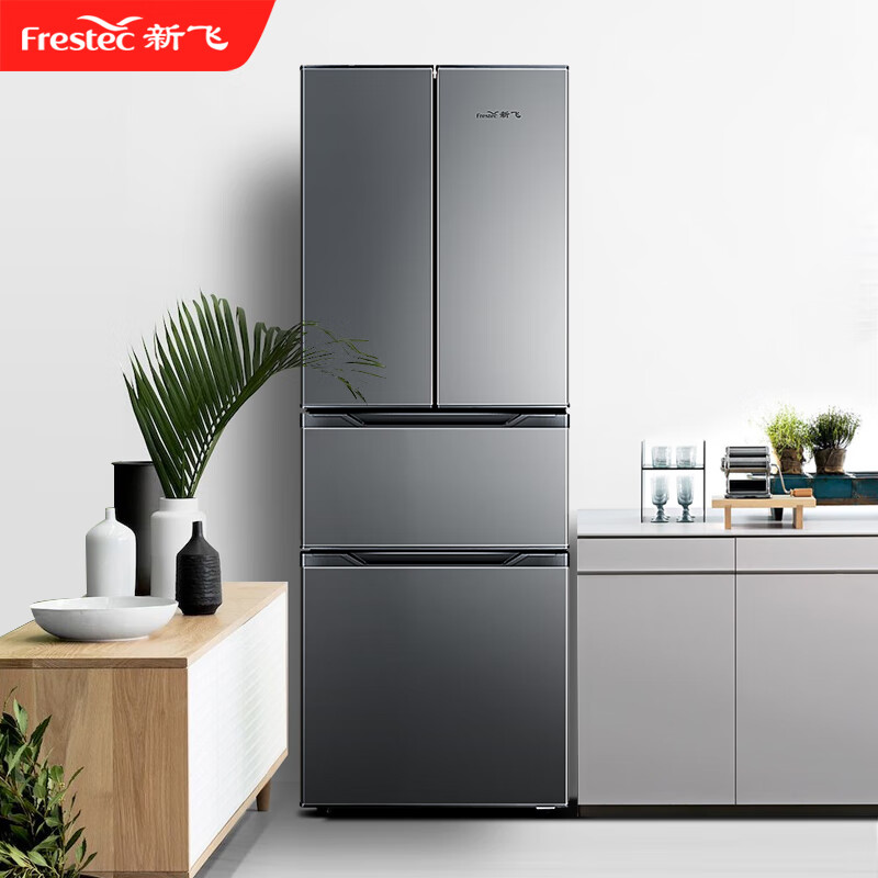 Xinfei 281L French multi-door four-door three-temperature mid-door soft freezing energy-saving power-saving fresh-keeping refrigerator BCD-281K7AT