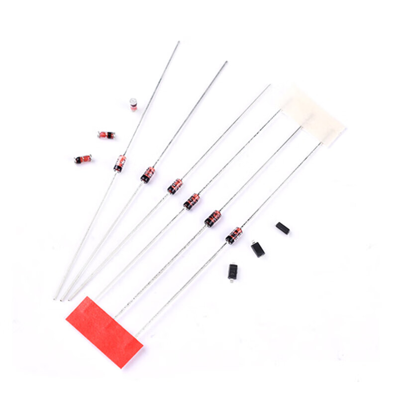 Zejie 1N4148 switch diode IN/LL4148 switch SOD123 patch 1206 silk screen T4 direct plug DO-35 1N4148 package SOD-123 silk screen T4 (50 pieces)