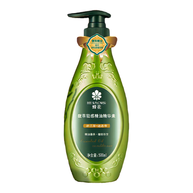Bee Flower Hair Conditioner for Men and Women, Fragrant Light Essential Oil Essence 500ml, on clearance