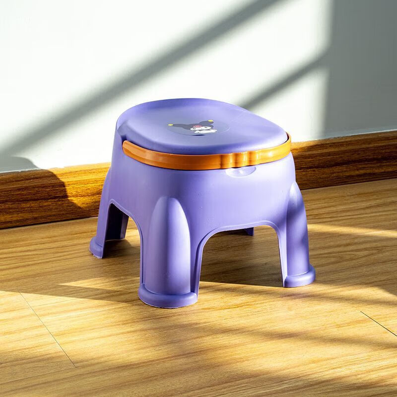 Internet celebrity popular Coolomi household cartoon children's stool thickened non-slip stackable portable stool Coolomi thickened children's stool (stickers are random) Take a photo and send one (get one)