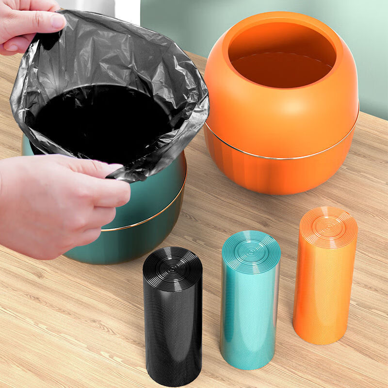 Garbage bag small size 30x35 desktop mini thickened car bucket plastic flat mouth kitchen strong and cheap 120 pieces, strong toughness, puncture resistance, black 30x35 thick