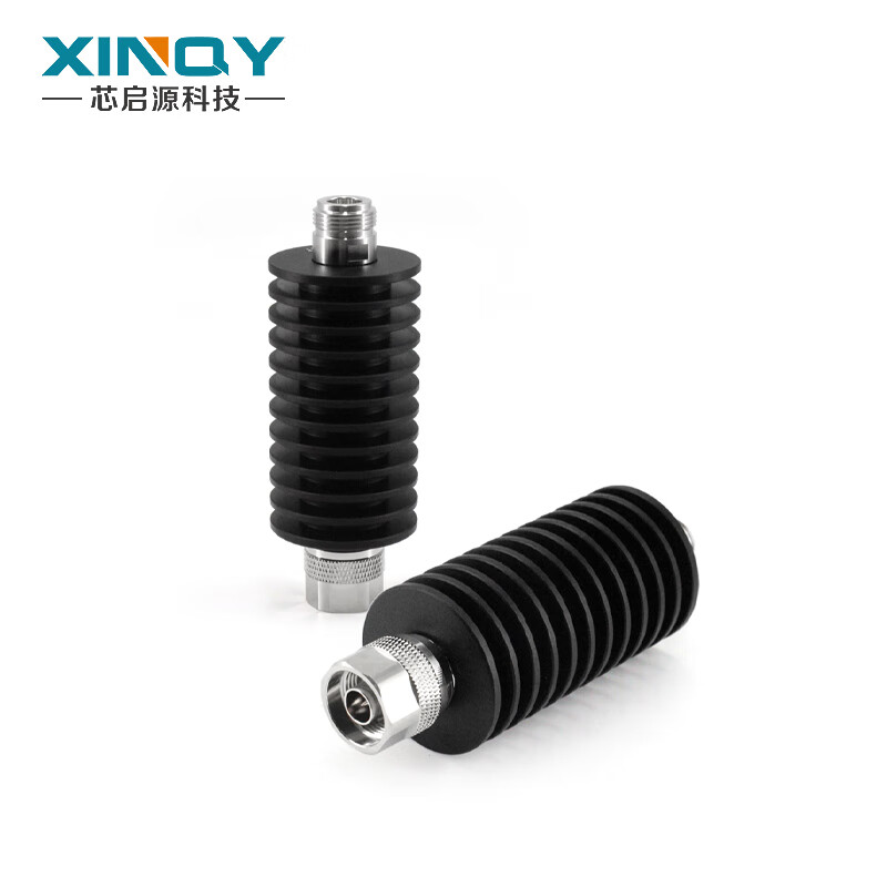 XINQY Xinqiyuan N type RF coaxial attenuator DC-18G 30W RF signal attenuation 1-40dB high power DC-12G power 30W attenuation value 20dB