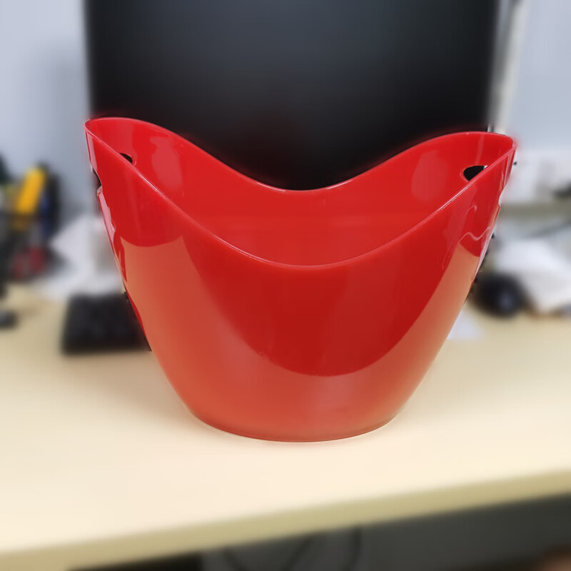 Xuanshi transparent luminous ingot ice bucket champagne red wine beer bucket 8 liters ps acrylic plastic ice bucket portable ice bucket large ingot champagne bucket-8L