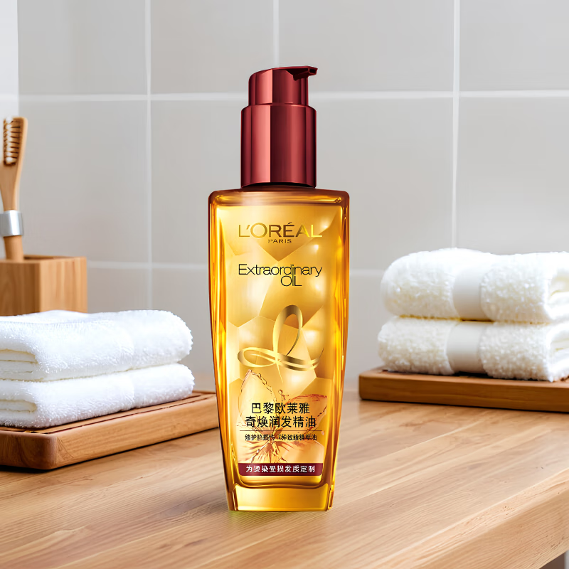 L'Oreal Qi Huan hair care essential oil 100ml small red bottle, no need to wash, strong and soft