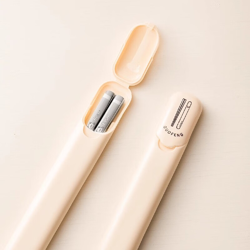 Guofeng stainless steel chopsticks 316 food-grade portable tableware student household chopstick storage box high-end chopsticks chopstick box 1 pair 316 chopsticks (with storage box)