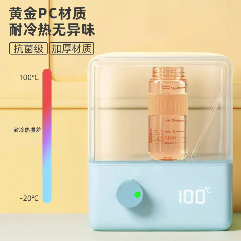 Xinmeiya Tritan Big Belly Cup Pregnant Women's Water Cup Large Capacity Portable High Temperature Resistant Plastic Cup Ton Bucket Women's Valentine Can Hold Boiling Water Green 650ml