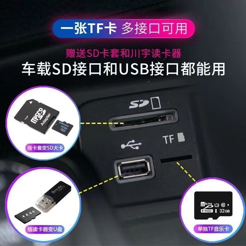Z2025 Douyin popular popular memory card Internet songs TF music storage card high-quality audio headphones MP3 16GB random download Douyin popular songs 1000