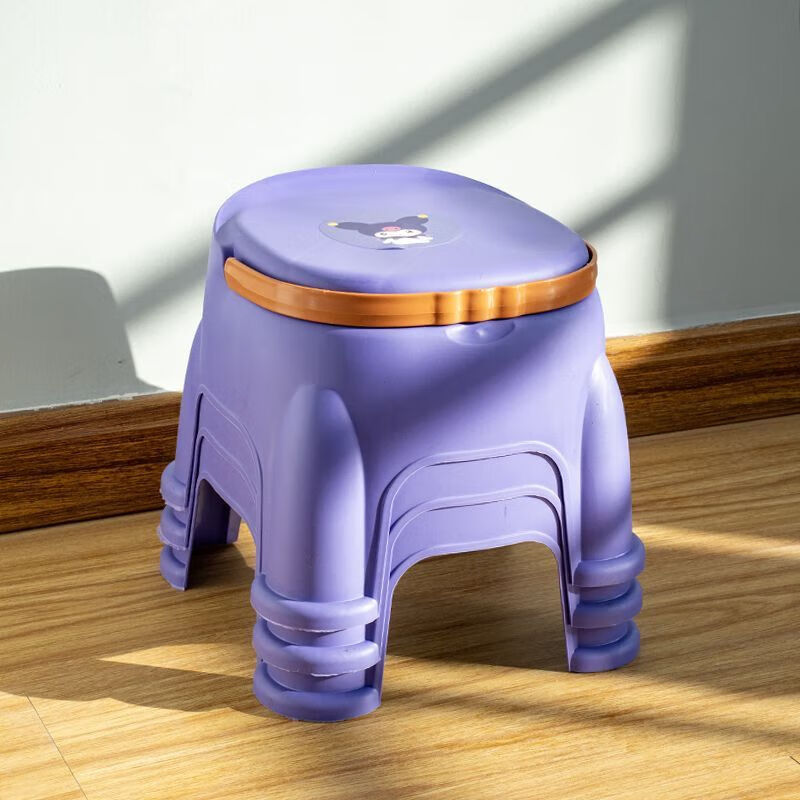 Internet celebrity popular Coolomi household cartoon children's stool thickened non-slip stackable portable stool Coolomi thickened children's stool (stickers are random) Take a photo and send one (get one)