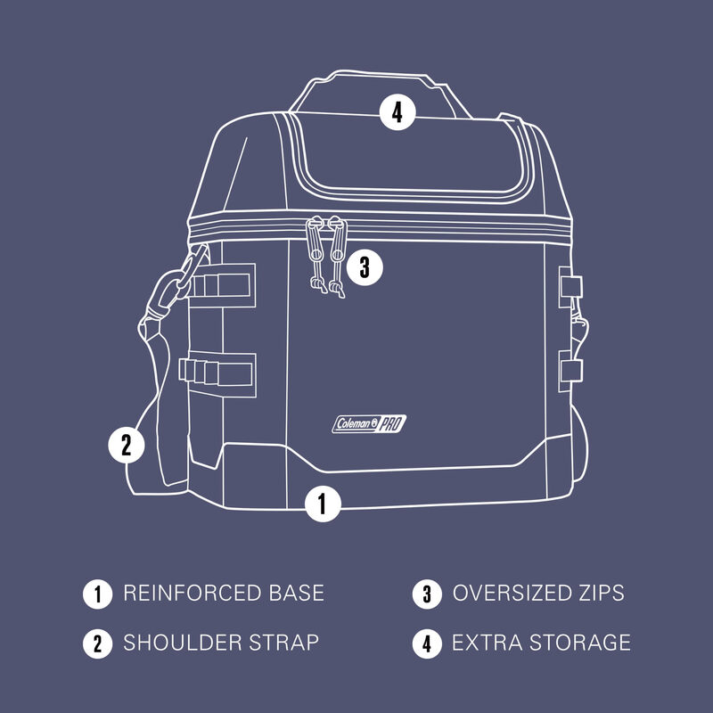 Coleman Coleman 16-pack outdoor portable cooler, 30 hours of cold storage, specially designed for camping and picnics