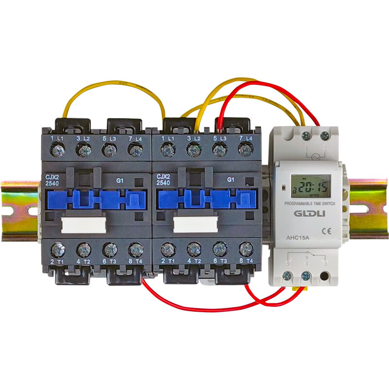Dual power supply timing transfer switch time-controlled automatic transfer switch uninterruptible controller mains backup power conversion three-phase four-wire 380V40A dual power distribution box