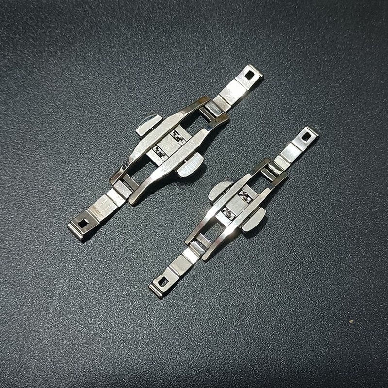 Biyun Steel Belt Butterfly Buckle Double Snap Watch Belt Buckle Men's and Women's Plum Blossom Yingna Ge Citizen Suitable for 5/6mm20 Double Push Width 21mm6mm