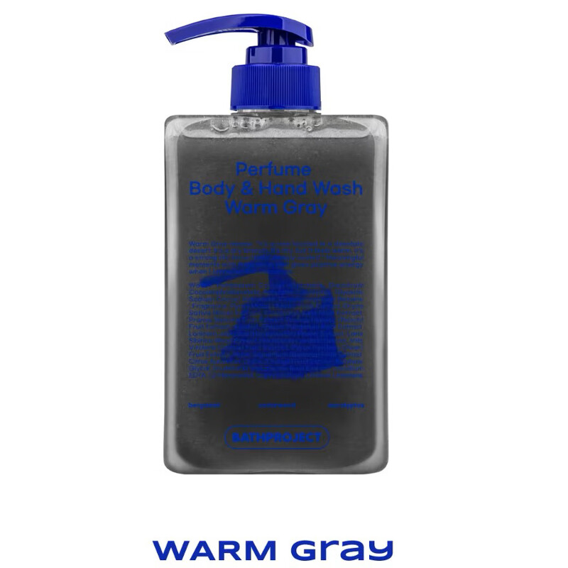 Korean niche BATHPROJECT fragrance shower gel body lotion large capacity 500ml long-lasting fragrance moisturizing WARM GRAY forest wood body lotion