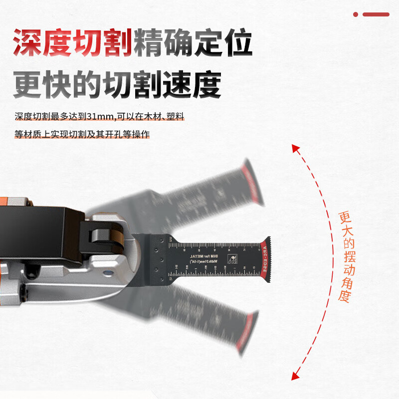 Multifunctional universal saw blade swing saw woodworking line trough square box opening extended arc cutting blade swing saw arc high carbon steel coarse tooth 34mm