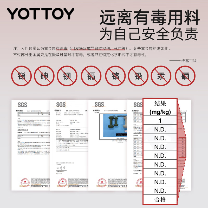 Yottoy dipped dumbbell barbell men and women fitness home fitness equipment 2kg pair of 5kg small dumbbell kettle solid cast iron cream yellow-0.5kg*2