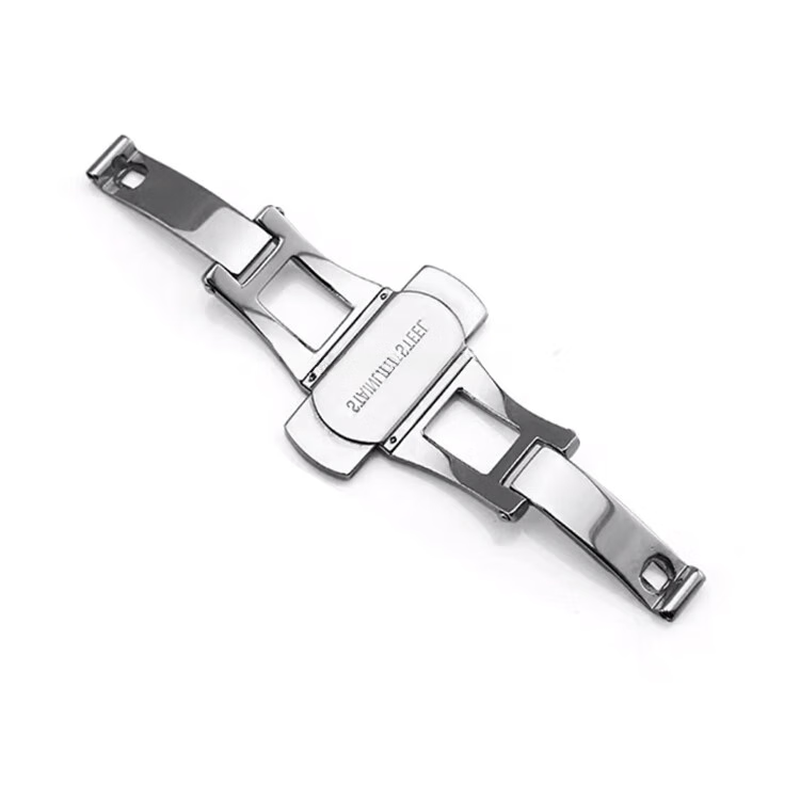Biyun Steel Belt Butterfly Buckle Double Snap Watch Belt Buckle Men's and Women's Plum Blossom Yingna Ge Citizen Suitable for 5/6mm20 Double Push Width 21mm6mm