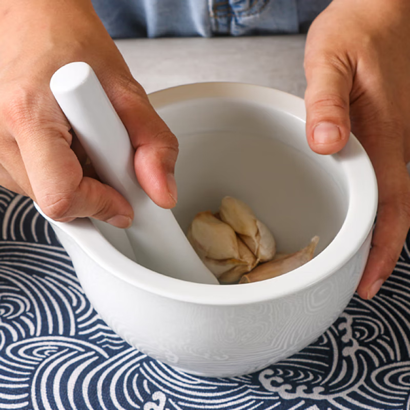 Jieyi tablet grinder tamping pot, tamping pestle, grinding bowl, tamping device, powder grinding tool, medicine grinding device, grinding bowl, medicine tamping set, 6cm bowl + stick + spoon + brush