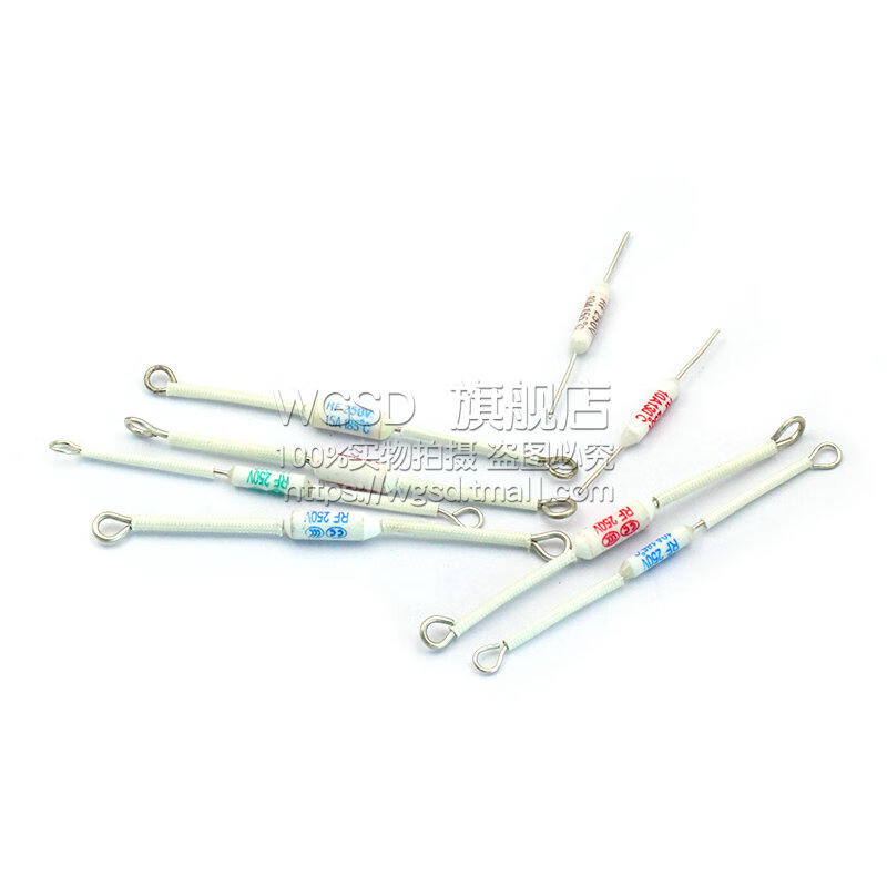 Dafuri rice cooker ceramic temperature fuse fuse accessories resistor rf216 degrees 10A 20A 250V 130 degrees 10A/250V long 50mm (2 pieces