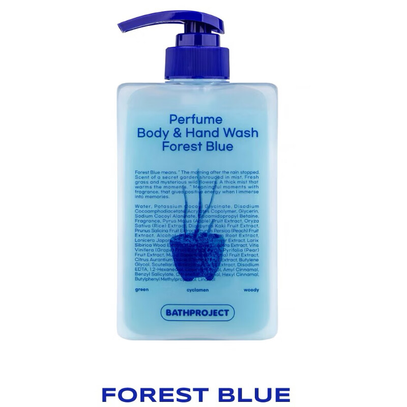 Korean niche BATHPROJECT fragrance shower gel body lotion large capacity 500ml long-lasting fragrance moisturizing WARM GRAY forest wood body lotion