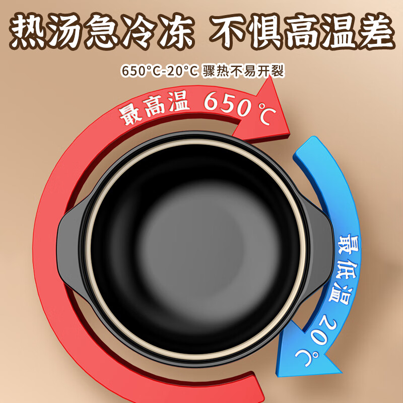 Quanpinwu casserole stew pot household gas high temperature resistant dry-fired claypot rice gas stove special ceramic soup pot commercial casserole