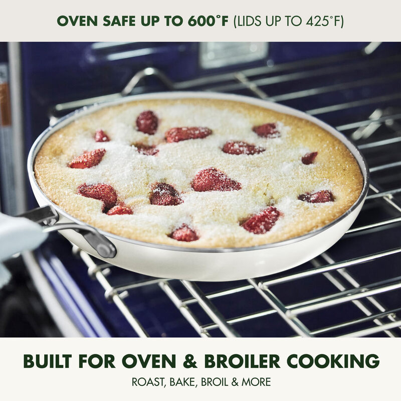 Greenpan Nova Healthy Ceramic Nonstick 10-Piece Cookware Pots and Pans Set Not Included