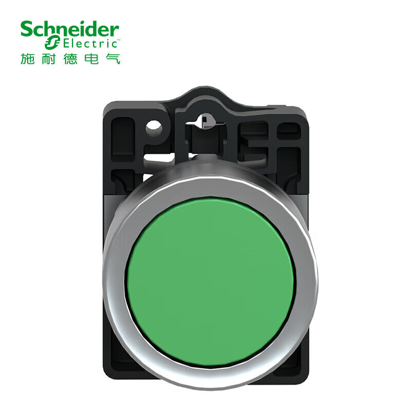 Schneider Electric button indicator light XA2 series mushroom head green 1NO reset XA2AC31