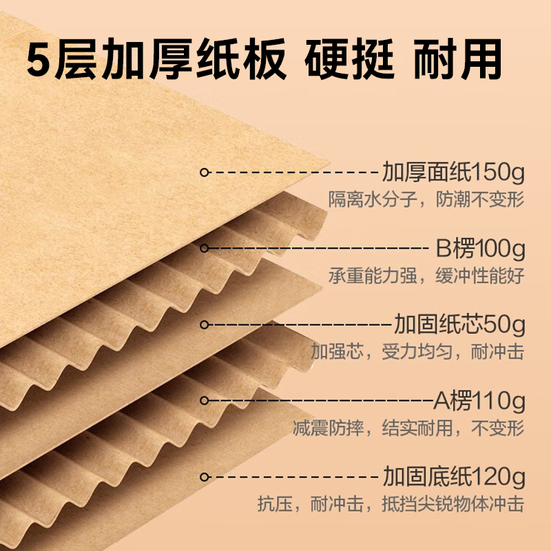 Made in Tokyo, giant moving cartons, thickened extra-large storage and packaging express boxes, 10-piece set, free tape