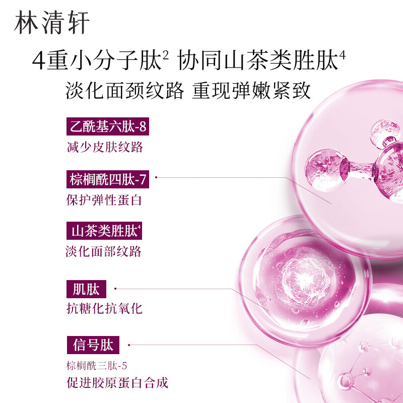 Lin Qingxuan Collagen Polypeptide Anti-wrinkle Essence Collagen Liquid Moisturizing Light Lines Anti-Wrinkle Firming New Year Gift for Girlfriend and Boyfriend Collagen Essence 30ml