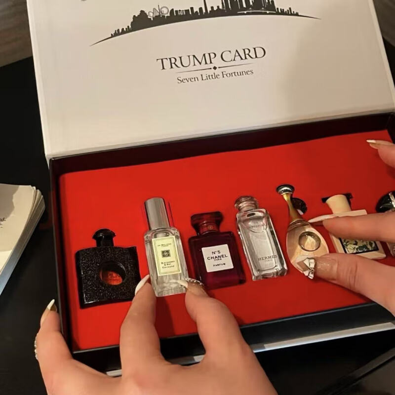 DAOQ version sample counter perfume gift box trial set gift for girlfriend, best friend, wife + gift bag for Valentine's Day Qi Xiaofu perfume sample 7-piece set + counter gift bag