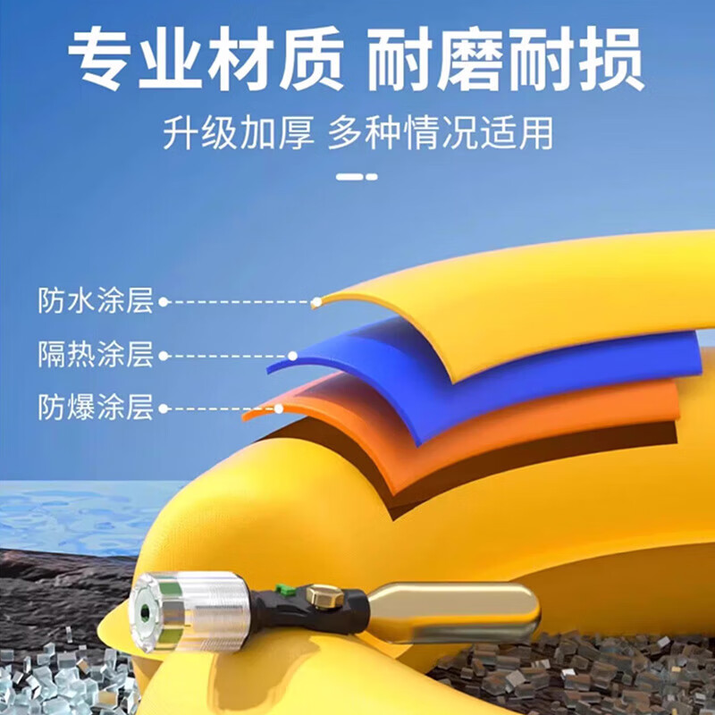 Minggu fall-in-water protection drawstring automatic inflatable lifebuoy vehicle-mounted lifejacket outdoor portable anti-drowning emergency rescue tool large buoyancy CW515446