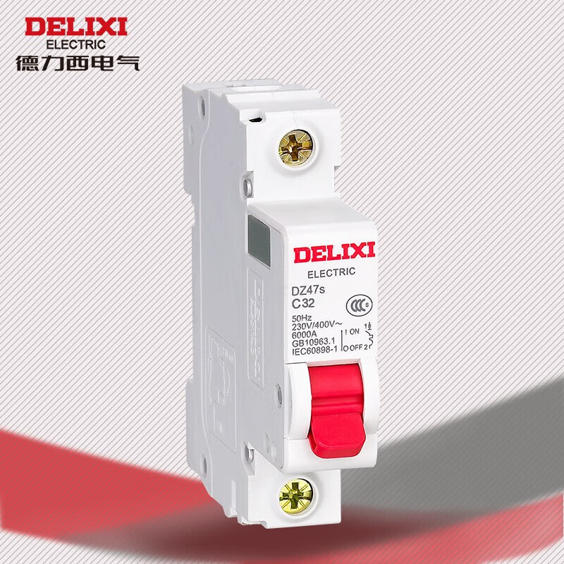 Delixi electrical air switch 1p household 63a single-phase electric gate switch air circuit breaker 25A