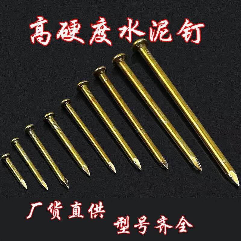 LISM cement steel nails carpentry nails wall nails hard high strength picture hanging nails plus hard steel nails extra hard steel nails concrete steel nails length 3 cm 10 pieces for home use