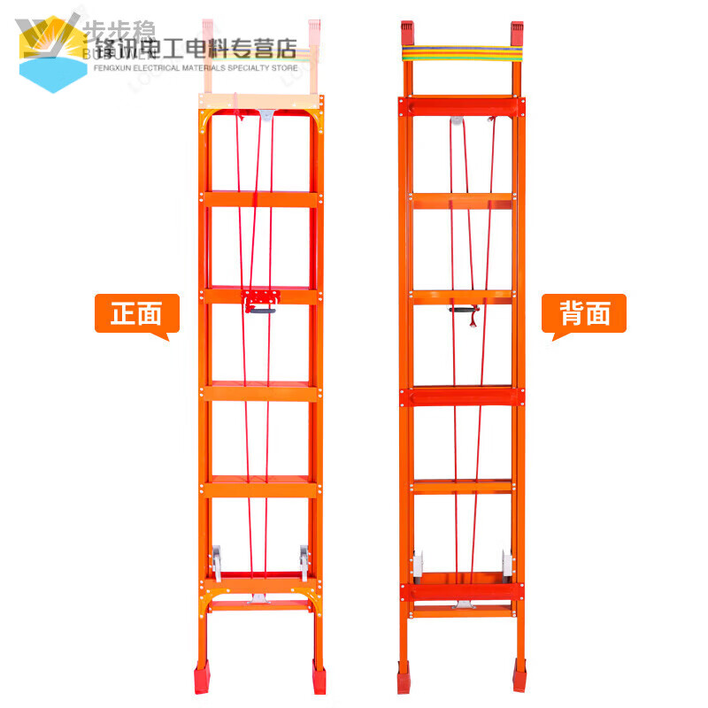 Thickened aluminum alloy telescopic ladder household folding carbon steel stair lift aluminum ladder engineering straight ladder shrinking attic meter 10 meters thick 3mm thick shrink 52 meters extend 92 meters aviation aluminum welding reinforcement telescopic ladder