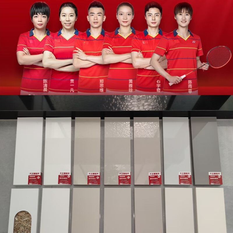 PET cabinet door panel whole house wardrobe door leaf skin-feel high-gloss paint kitchen cabinet fan ENF grade king coconut pine board PET blue light