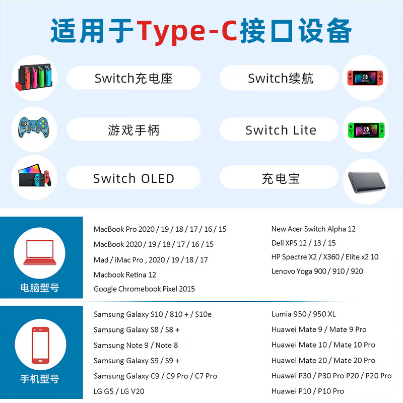 Xinzhe is suitable for Nintendo Switch Japanese version OLED Hong Kong version game console Switch lite power adapter portable base 39W red and blue NS host dedicated charger
