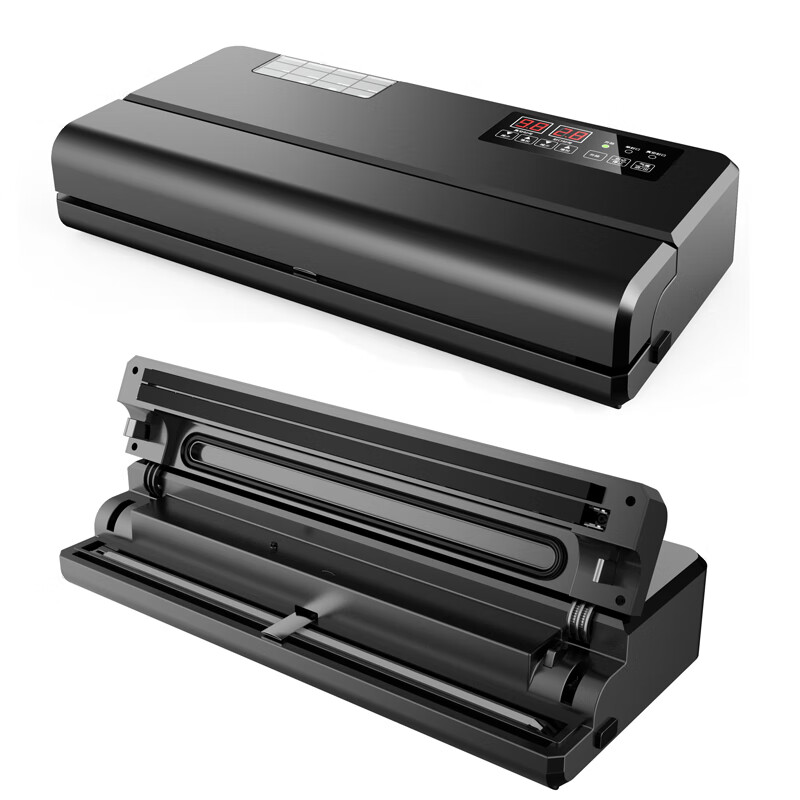 Electronic component IC chip vacuum packaging machine Industrial commercial automatic anti-static aluminum foil bag vacuum sealing machine P400 double pump 40CM wide + 8MM sealing line