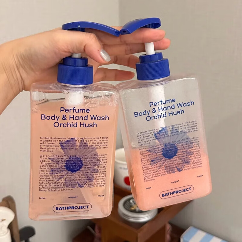 Korean niche BATHPROJECT fragrance shower gel body lotion large capacity 500ml long-lasting fragrance moisturizing WARM GRAY forest wood body lotion