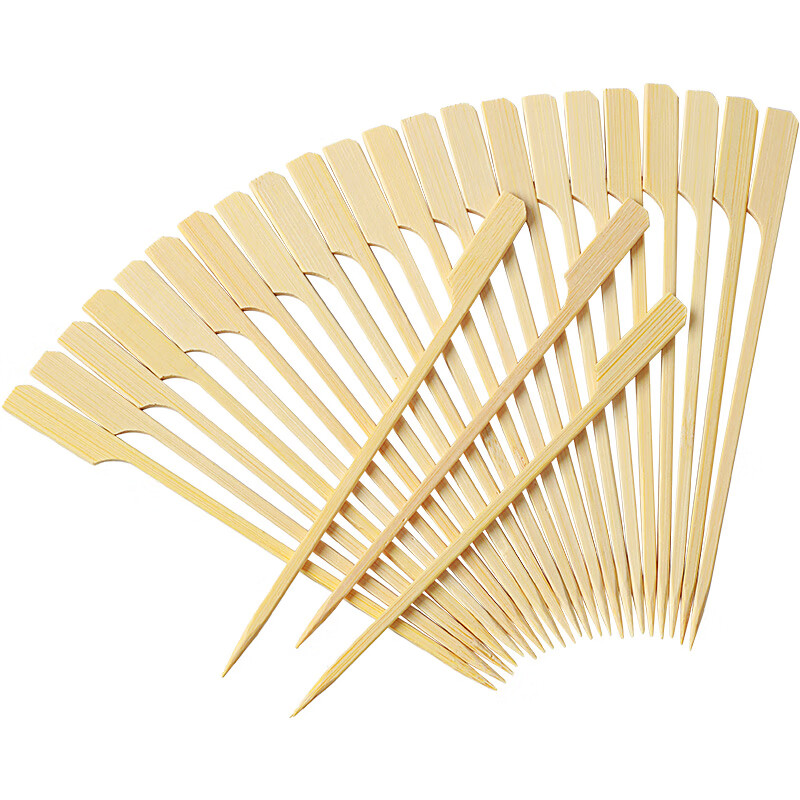 Tang Zong Chopsticks, 200 disposable bamboo skewers*25cm, Oden skewers, iron cannon skewers, barbecue skewers, spicy hotpot skewers C2125
