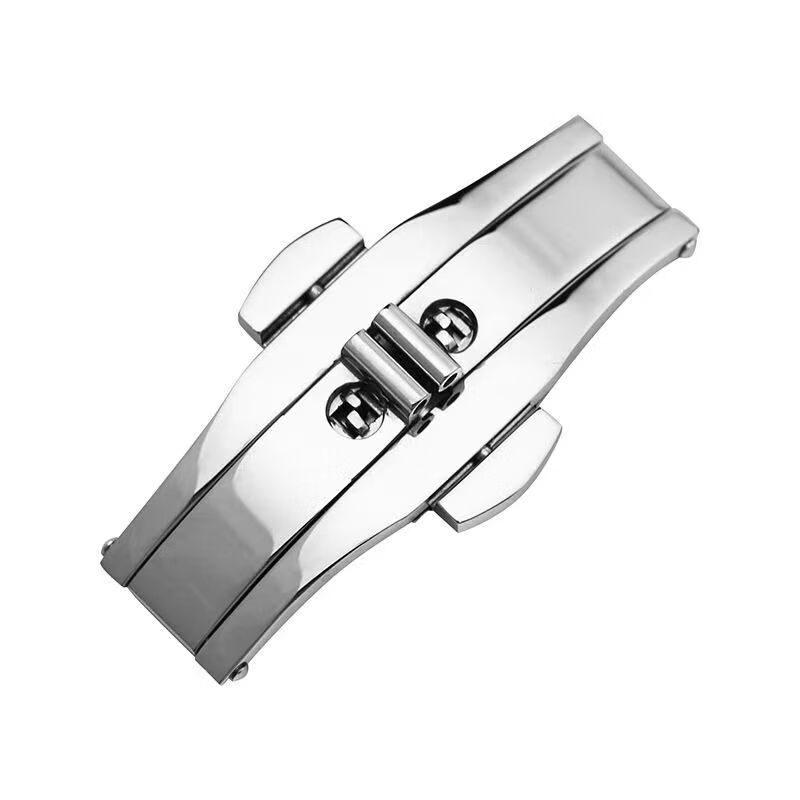 Biyun Steel Belt Butterfly Buckle Double Snap Watch Belt Buckle Men's and Women's Plum Blossom Yingna Ge Citizen Suitable for 5/6mm20 Double Push Width 21mm6mm