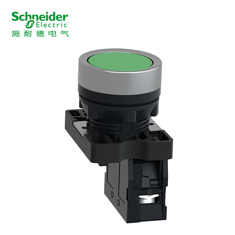Schneider Electric button indicator light XA2 series mushroom head green 1NO reset XA2AC31
