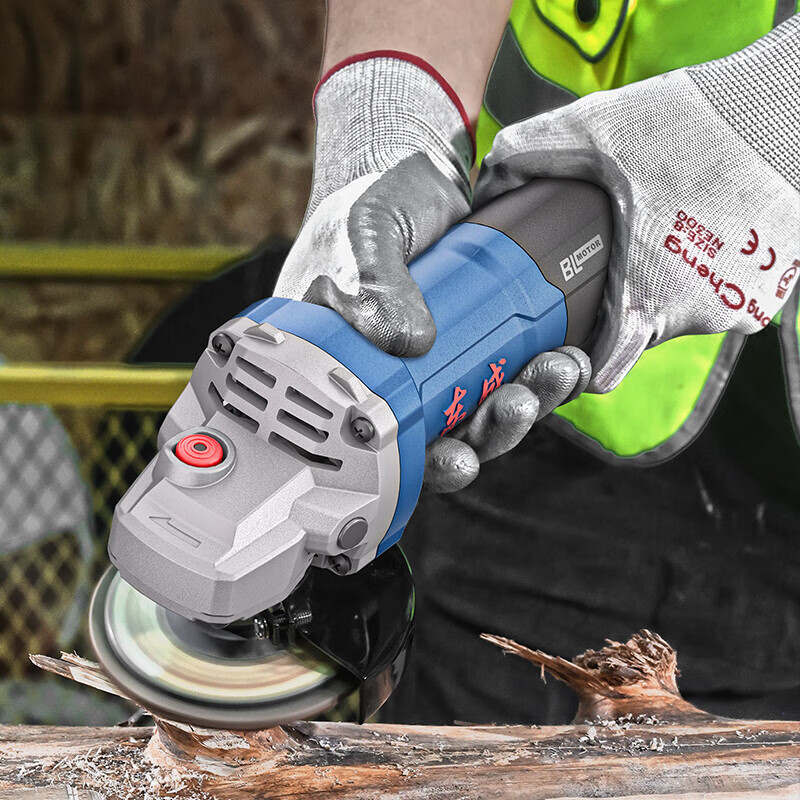 Dongcheng brushless angle grinder high-power angle grinder multi-function cutting machine household small hand grinding wheel grinding and polishing machine S1M-FF-100BL brushless 1200W-standard configuration