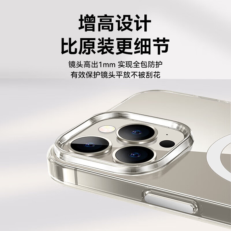 <New> Deyou Transparent Magnetic Phone Case for iPhone 14/15/16 Series Transparent Magnetic Phone Case for iPhone 15