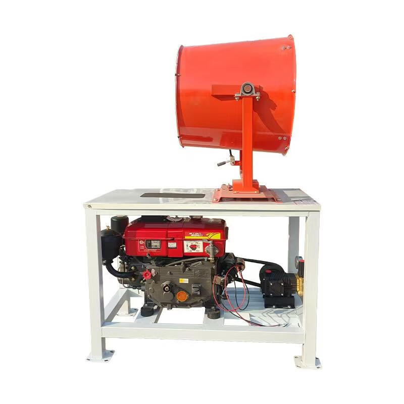 Wen Yijia customized unpowered fog cannon air duct dust-proof and dehumidifying diesel gasoline sprayer vehicle-mounted mobile construction site property dust removal 8-horsepower diesel unpowered fog cannon machine