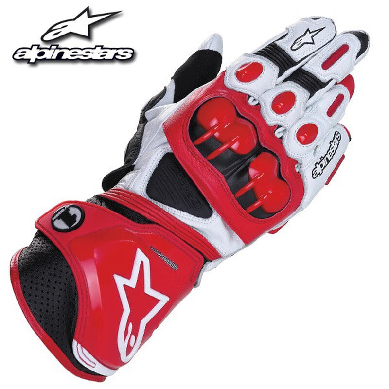 Vinoa A-star gloves GP Pro Gloves classic racing gloves motorcycle leather touch screen riding gloves autumn and winter white touch screen L