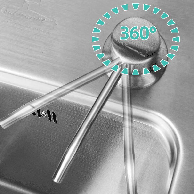 Submarine submarine kitchen sink soap dispenser 304 stainless steel press detergent detergent press extension tube soap dispenser + 140 basket sealing cover