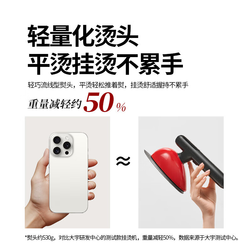 Daewoo Rose Series Jet Ironing Machine Home Appliance Iron Desktop Garment Steamer Handheld Large Panel Large Water Tank Silk Wool Handheld Steam Ironing Machine HI-049 Retro Red