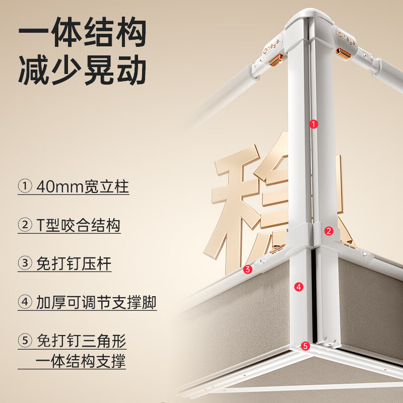 Maruya K2 crib fence baby anti-fall guardrail bedside anti-fall and anti-fall bezel free of punching three sides 1.8+2+2