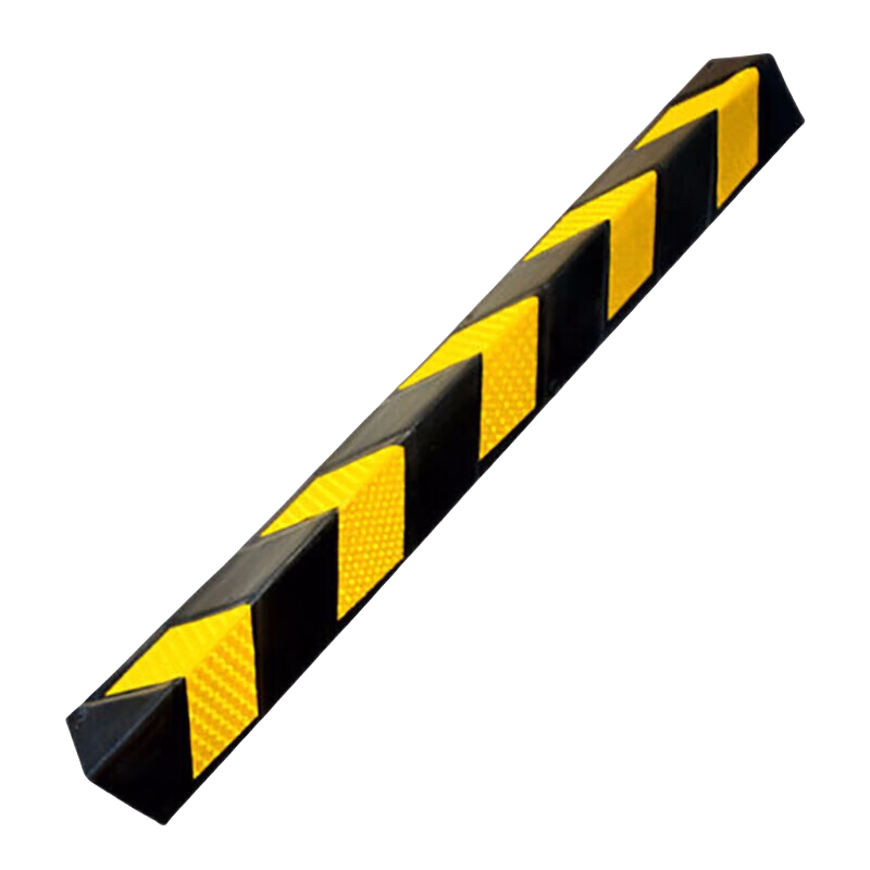 Minggu Reflective Rubber Corner Strips Corner Anti-collision Strips Traffic Signs Parking Lot Basement Garage Outline Marks 100cm Right Angle Corner Protectors 2 Pack