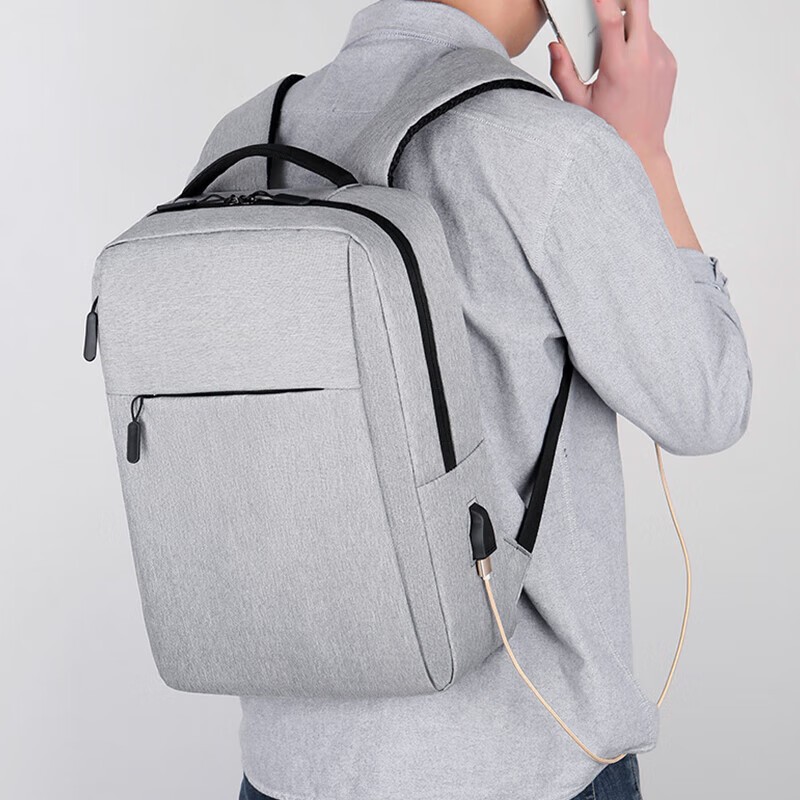 Right Away computer bag men's shoulder notebook 16-inch backpack simple business men's travel ultra-light commuter school bag